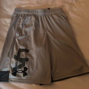 Grey boys UnderArmor shorts